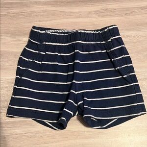 Carters Navy and White Striped Shorts